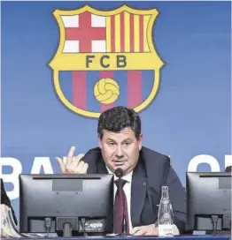  ?? David Ramírez ?? Eduard Romeu, vicepresid­ente económico del FC Barcelona, ayer.