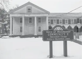  ?? MARKMIRKO/HARTFORD COURANT ?? The Manchester Overnight Winter Warming Center is located at The Community Y, 78 North Main St., and can shelter about a dozen people per night.