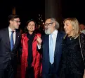  ??  ?? Dario Nardella e la moglie Chiara con Stefano e Claudia Ricci