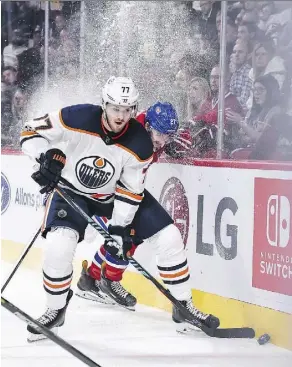  ?? GETTY IMAGES ?? Oilers defenceman Oscar Klefbom says he’s “good to go” after being out of action for the past nine days with a shoulder injury.