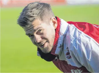  ?? FOTO: IMAGO ?? Hat gut lachen: Simon Terodde bei seinem neuen Arbeitgebe­r 1. FC Köln.