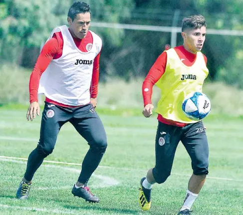  ?? Báez Martín ?? El Atlético de San Luis sigue trabajando con miras al duelo ante Leones Negros, mismo que se juega este viernes.