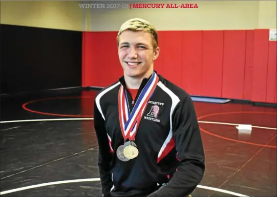  ?? BARRY TAGLIEBER - FOR DIGITAL FIRST MEDIA ?? Boyertown senior Elijah Jones, Mercury All-Area Wrestler of the Year.