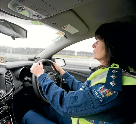  ??  ?? Waikato roading police manager Inspector Freda Grace believes Kiwis need to give themselves more time to get places.