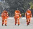  ??  ?? AWARD: SES members search Thornton Beach after the attack on Cindy Waldren.