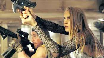  ?? PHOTO COURTESY OF STX FILMS AND EUROPACORP ?? Cara Delevingne stars in Valerian and the City of a Thousand Planets.