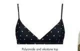  ??  ?? Polyamide and elastane top and bottoms, Asceno ($163 each, asceno.com)