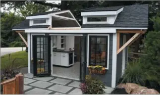  ?? SUBMITTED PHOTO ?? This photo shows the She Shed, created by a team at Custom Home Builder Rotelle Studio(e). The She Shed is being raffled off. Pennsylvan­ia residents voting online for their favorite shed will be entered to win the She Shed.