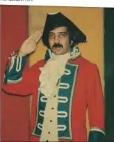  ??  ?? Dressed as an admiral during his USA trip in 1976.