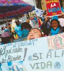  ?? GUSTAVO GRAF MALDONADO /REUTERS ?? Protestas contra la despenaliz­ación del aborto