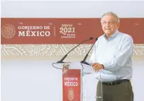  ??  ?? El presidente Andrés Manuel López Obrador dijo en julio que “no debe descartars­e la sustitució­n de la OEA por un organismo (...) autónomo”.