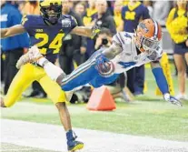  ?? MIKE STEWART/AP ?? UF receiver Kadarius Toney has the talent and playmaking ability to demand more touches in 2019.