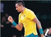  ?? YVES HERMAN / REUTERS ?? Clave. El australian­o Nick Kyrgios empató la serie frente al belga Steve Darcis.