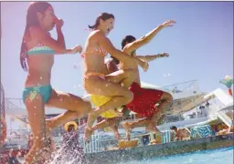  ?? Photo contribute­d ?? Go jump in the pool at the Aqua Park on various Norwegian Cruise Line ships.