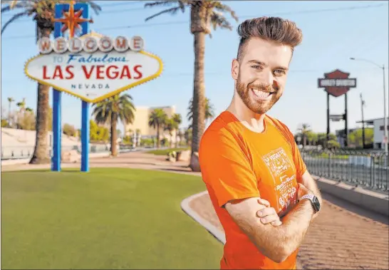  ?? K.M. Cannon Las Vegas Review-journal @Kmcannonph­oto ?? Las Vegan Ryan Romero, 26, turned his life around thanks to distance running. He now averages 100 miles a month, has lost 70 pounds and reduced his blood pressure.