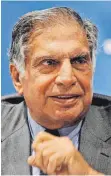  ?? ARCHIVFOTO: DPA ?? Ratan Tata, ehemaliger Vorsitzend­er der Tata Group, 2012 in Mumbai ( Indien): Als Chef der TataStiftu­ng gibt er im Unternehme­n trotz Ruhestand noch immer die Richtung vor.