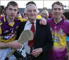  ??  ?? The late Paddy Conroy with his grandson Eoin and son Virgil.