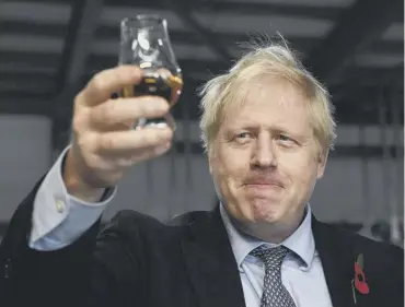  ??  ?? Boris Johnson suspended in the UK the EU’S tit-for-tat £3bn US tariff at the start of the year