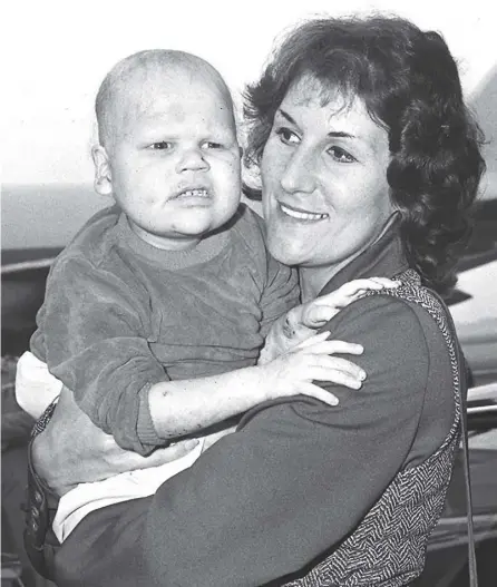  ??  ?? 0 Anthony Nolan with his mother Shirley, who set up the bone marrow register which now has 700,000 potential donors