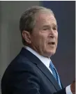  ??  ?? Ex-president George W Bush