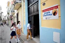  ?? | foto: Agustín Borrego ?? La reinaugura­ción de la escuela secundaria básica Jinete Chullima ha sido un regalo para quienes residen en el Consejo Popular Catedral, en La Habana Vieja.