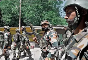  ?? WASEEM ANDRABI/GETTY IMAGES ?? LEGAL SHIELD The army argues that AFSPA must not be diluted