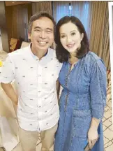  ??  ?? The author with Kris Aquino.