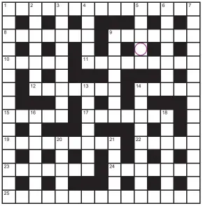  ?? ?? PLAY our accumulato­r game! Every day this week, solve the crossword to find the letter in the pink circle. On Friday, we’ll provide instructio­ns to submit your five-letter word for your chance to win a luxury Cross pen. UK residents aged 18+, excl NI. Terms apply. Entries cost 50p.