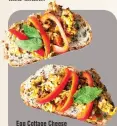  ??  ?? Egg Cottage Cheese Bruschetta by Aditi Handa