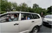  ?? — PTI ?? CBI officials arrive at the Jawaharlal Nehru University campus as part of investigat­ions into the case of missing student Najeeb Ahmed in New Delhi on Monday.