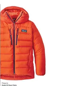  ??  ?? Patagonia Grade VII Down Parka