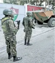  ?? /EFE ?? El Ejército inició su patrullaje en Río