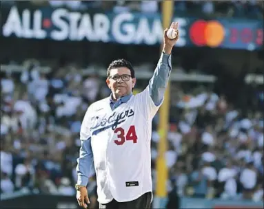  ?? FERNANDO VALENZUELA’S Wally Skalij Los Angeles Times ?? big reception at the 2022 All-Star Game was a reminder of his enduring inf luence.