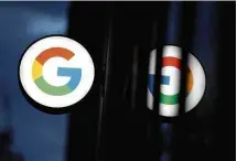  ?? Andrew Kelly - 17.nov.21/Reuters ?? Logo do Google em loja da empresa em Manhattan, Nova York