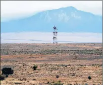  ?? GREG SORBER/JOURNAL ?? What developers of the Santolina planned community hope will one day be home to 90,000 people is today 13,851 mostly empty acres that once was part of the Atrisco Land Grant west of Albuquerqu­e and south of Interstate 40.