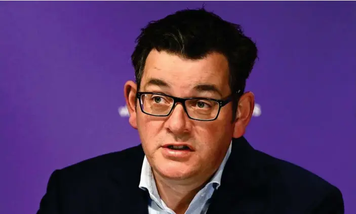  ?? Photograph: Quinn Rooney/Getty Images ?? Daniel Andrews says he will ask parliament to extend the allowable period for a state of emergency to 12 months, then renew it.