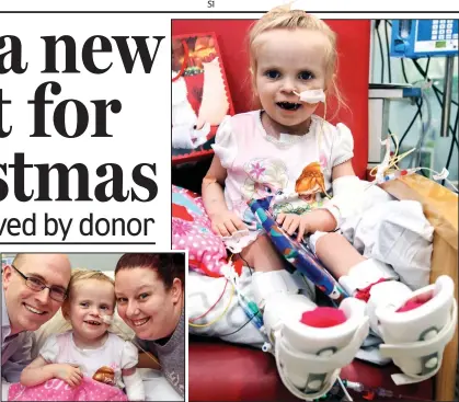  ??  ?? Relief: Sophie smiles with her parents Fight: Doctors had suggested ending all care for the toddler