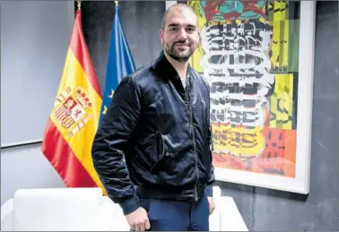  ?? ?? Pablo Álvarez, jugador de tenis de mesa, tras conocer que es uno de los elegidos para viajar al espacio.