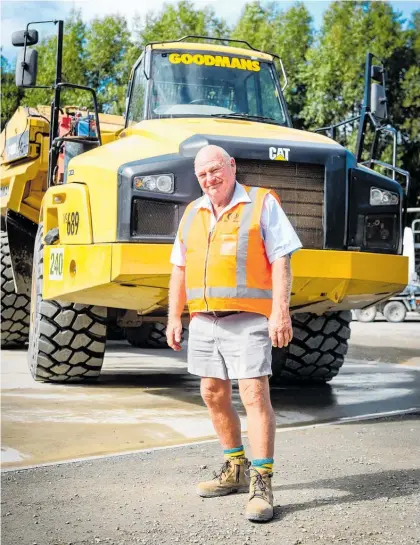  ?? Photo / Mark Tantrum ?? Rick Goodman built up Waikanae business Goodman Contractor­s from humble beginnings.