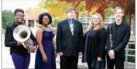  ?? SUBMITTED ?? Soloists for the Henderson State University Department of Music’s annual President’s Concert are, from left, Raven Morris, Frednesha Whiting and Ryan Whitley; and honorable mentions Kendall Gibson and John Platt. Soloists Zaquary Hale and Wesley...