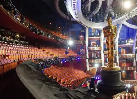  ?? ArcHIVO lN ?? Si todo sale como la Academia lo estaría planeando, el Teatro Dolby no estará del todo vacío el día en que se entreguen los premios Óscar, el 25 de abril.