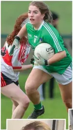  ??  ?? LEFT: Claire Carmody who was named as the Gaelic Football & Sportspers­on of the Year.