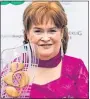  ??  ?? Susan Boyle gets award