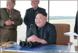  ??  ?? Kim: Enjoying his latest missile launch