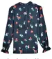  ??  ?? Floral waisted long sleeved blouse
(£29.50) marksandsp­encer.com