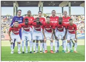  ?? (Photo S. Senaux/AS Monaco) ?? Le premier XI de la saison de l’AS Monaco.