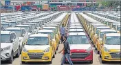  ?? PTI ?? Total vehicle dispatches in January fell to 1,406,672 units compared with 1,733,276 units in the same month last year.