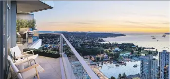  ?? PNG MERLIN ARCHIVE ?? Balconies will offer views of English Bay and the North Shore mountains.