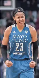  ?? BRAD REMPEL/USA TODAY SPORTS ?? Two-time Olympic gold medalist Maya Moore has led the Lynx to four WNBA titles since she turned pro in 2011.