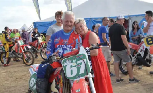  ?? © LUDO VANWIDDING­EN ?? André Vossius samen met zijn vrouw.